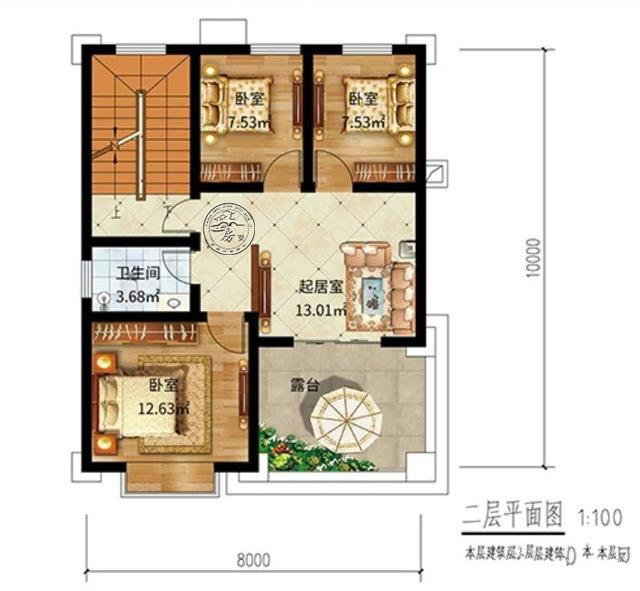 农村别墅设计:160平方米的农村二层小别墅,小宅基地的